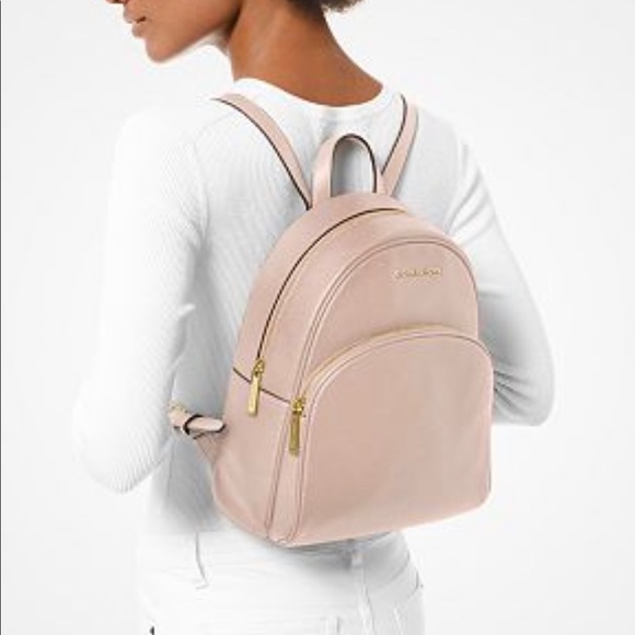 Michael Kors Abbey Medium Pebbled Leather Backpack - Picture 8 of 8